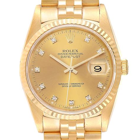 rolex datejust 36 all gold|rolex datejust price chart.